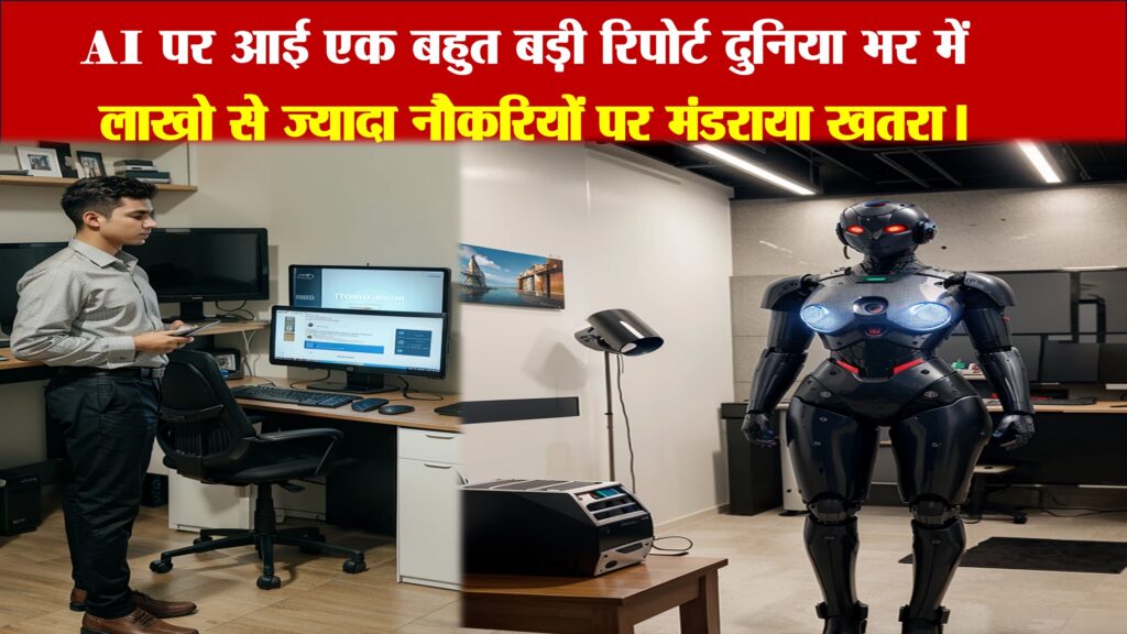 AI पर आई एक बहुत बड़ी रिपोर्ट दुनिया भर में लाखो से ज्यादा नौकरियों पर मंडराया खतरा।